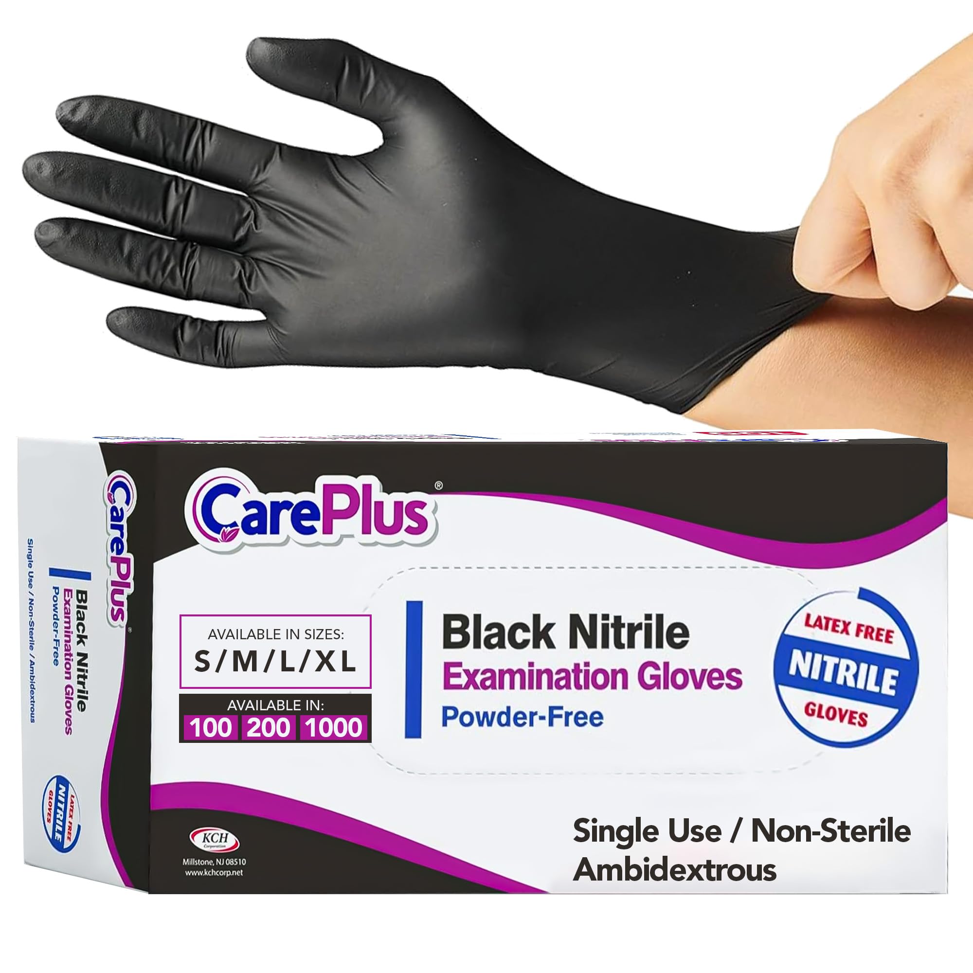 Black Nitrile Gloves